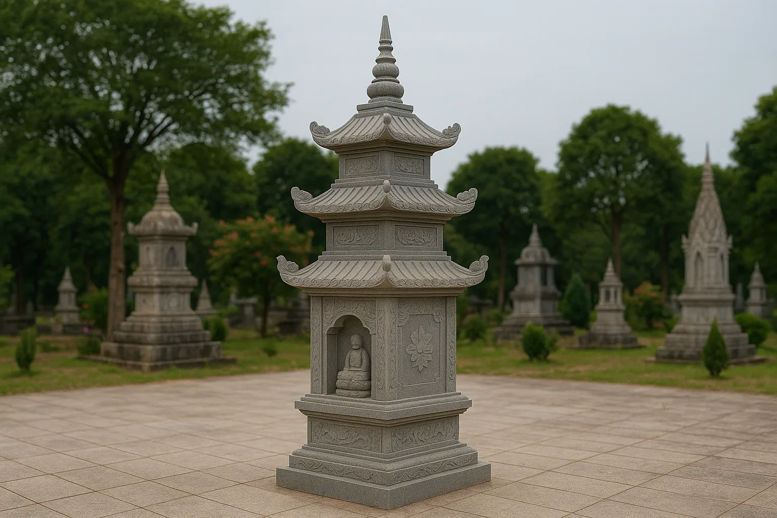 Mộ tháp đá tâm linh