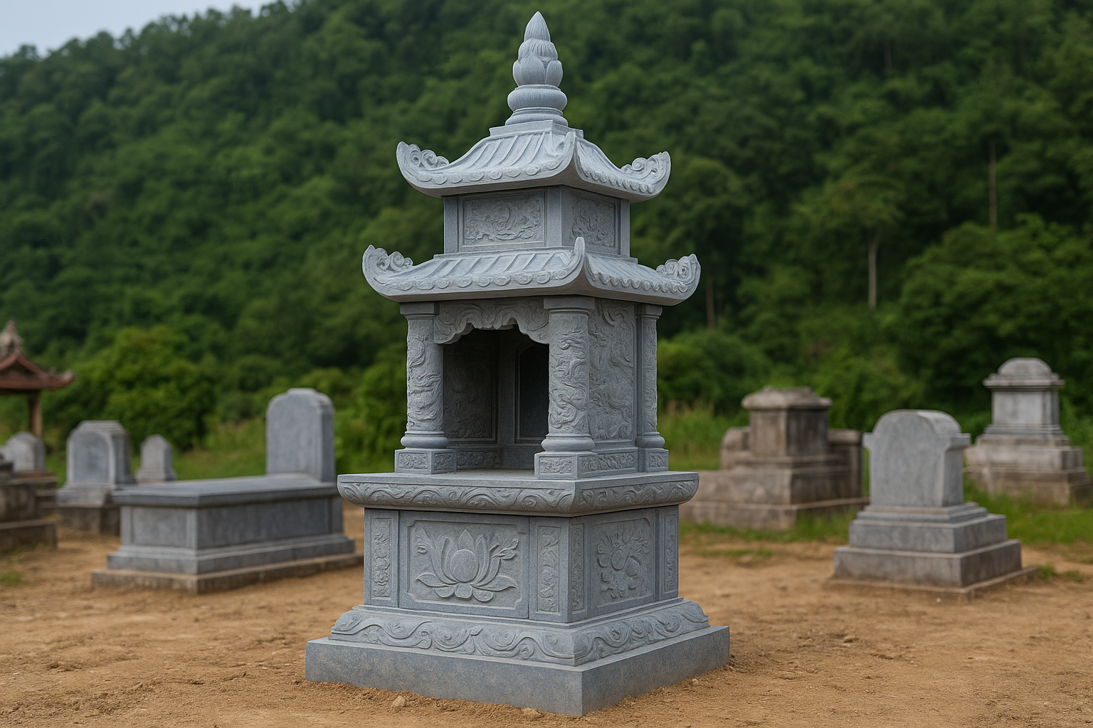 Mộ tháp đá ở Tuyên Quang