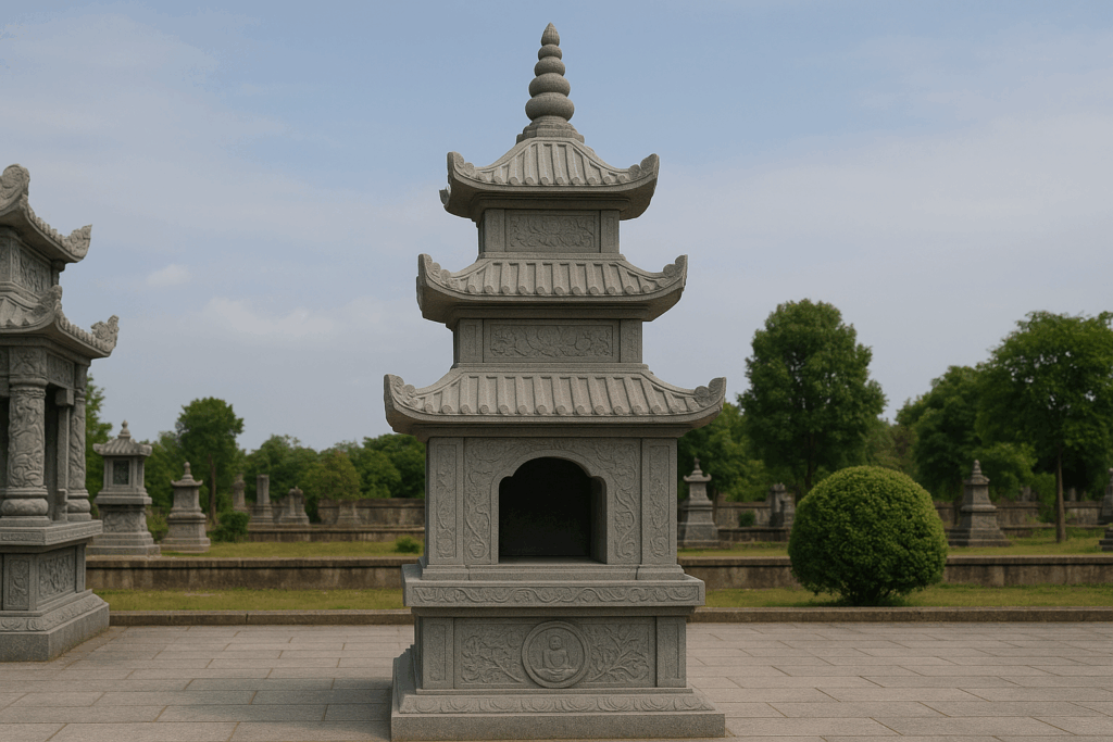 Mộ tháp đá cao cấp