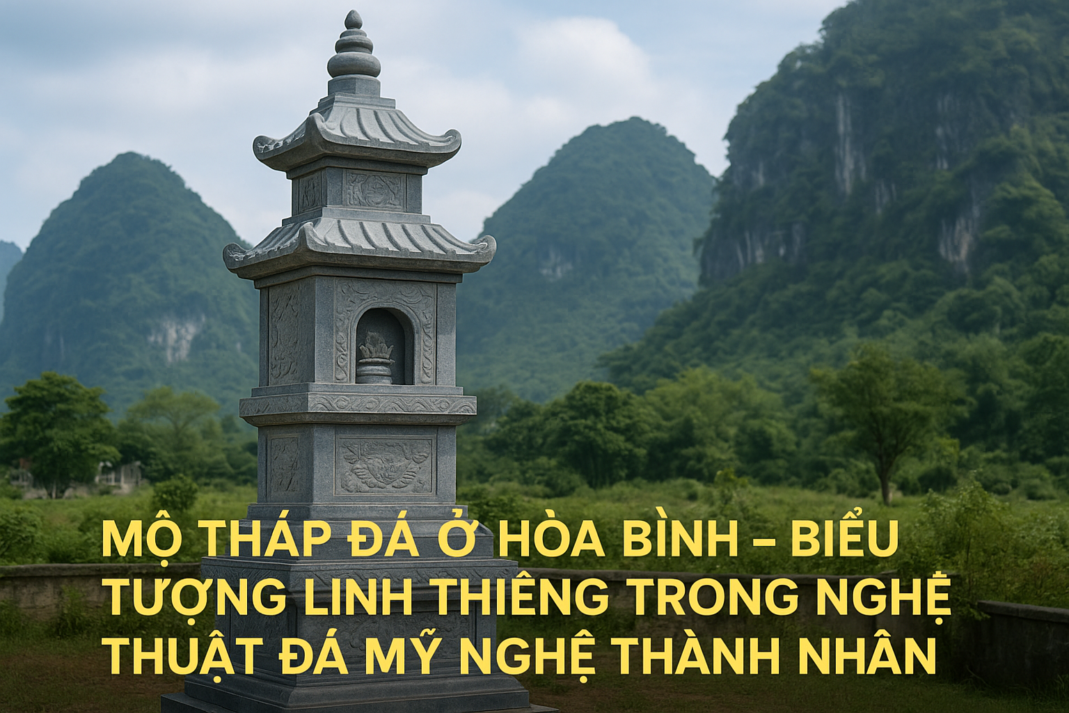 Mộ tháp đá ở Hòa Bình
