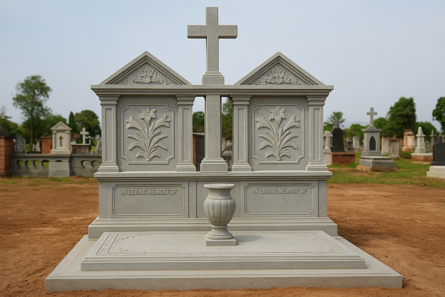 Mẫu mộ đôi công giáo