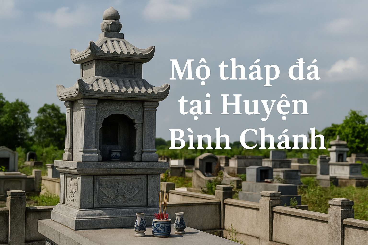 Mộ tháp đá ở Huyện Bình Chánh