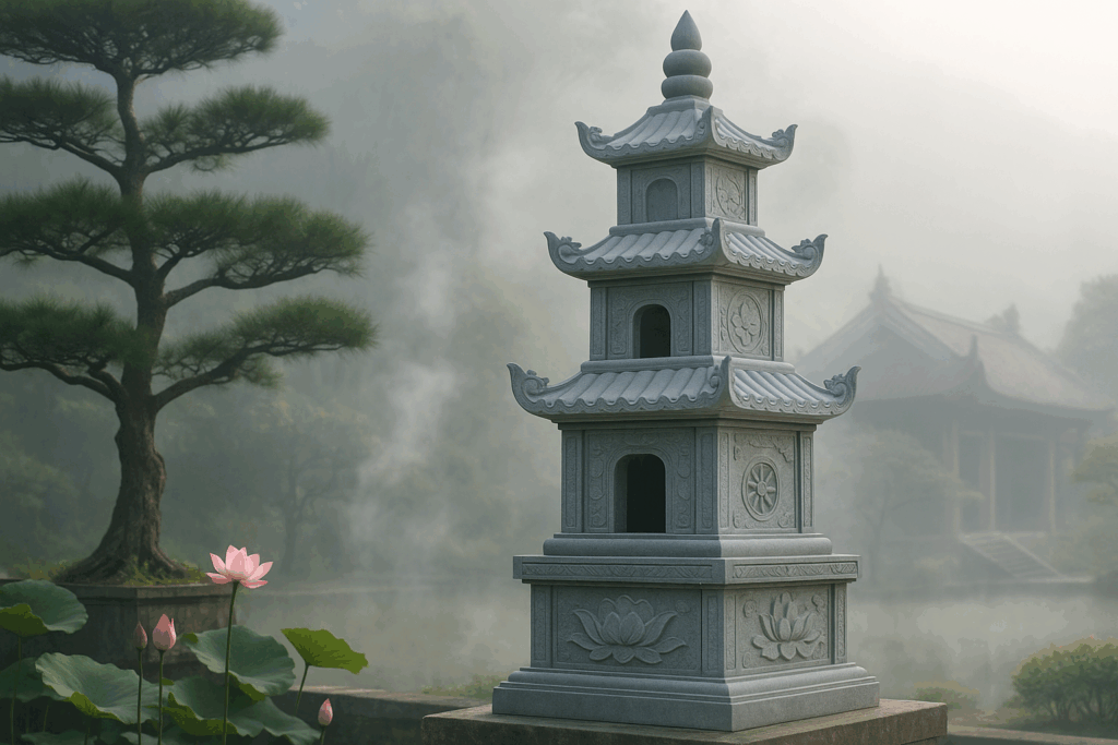 Mộ tháp đá mỹ nghệ