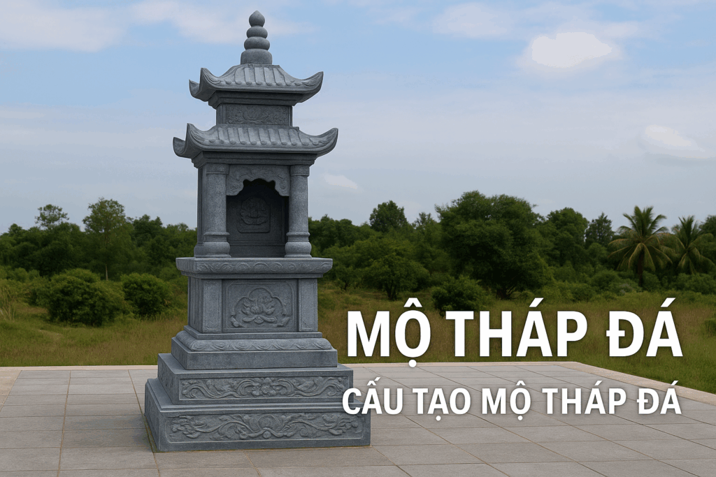 Cấu tạo mộ tháp đá