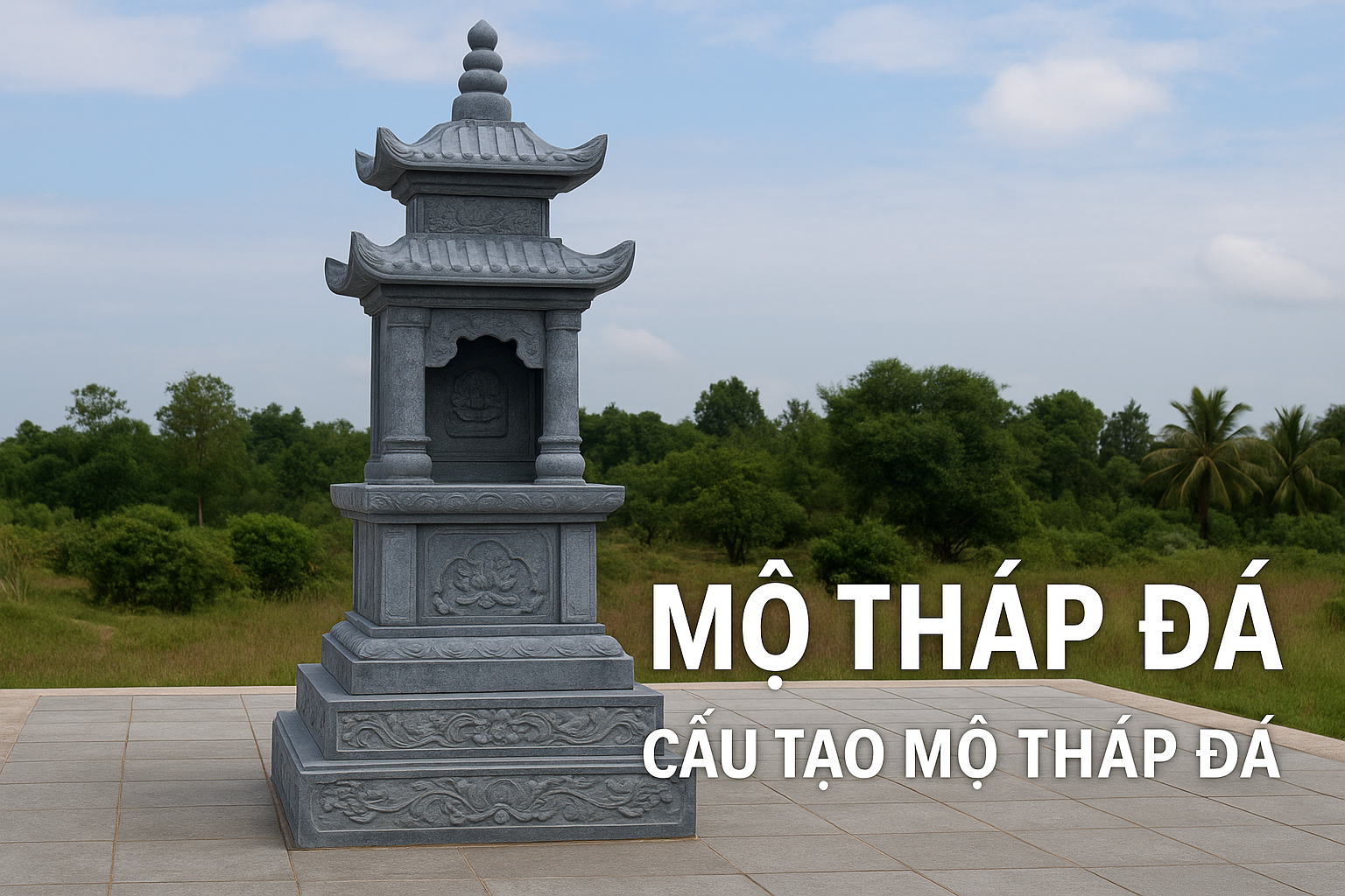 Cấu tạo mộ tháp đá