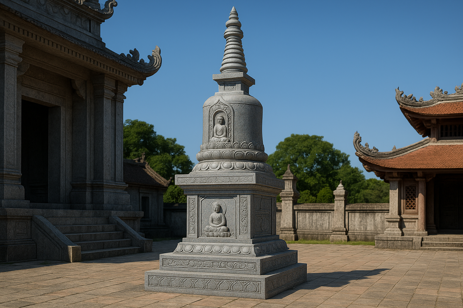 MỘ ĐÁ KIỂU PHẬT GIÁO