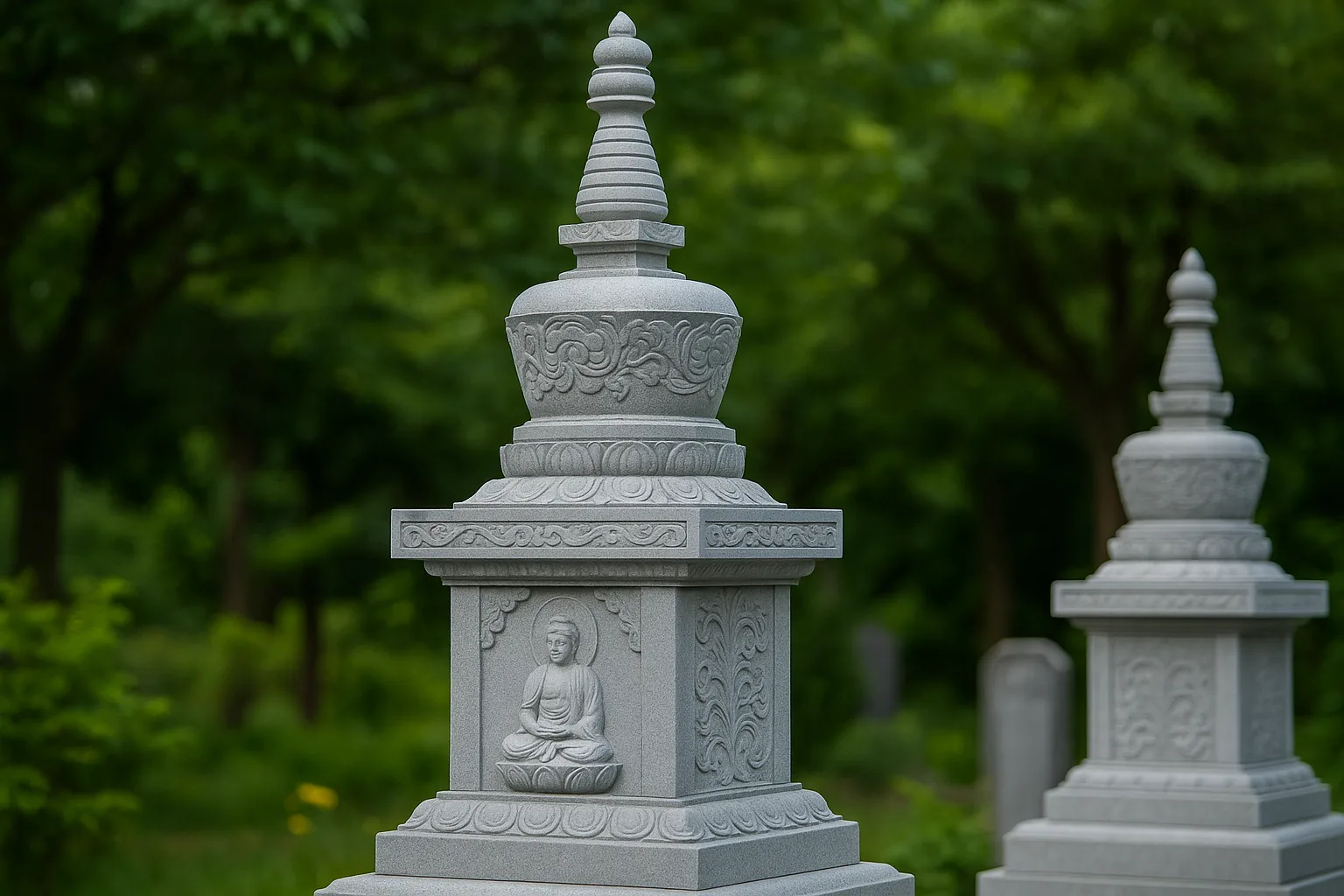 MẪU MỘ ĐÁ PHẬT GIÁO ĐẸP