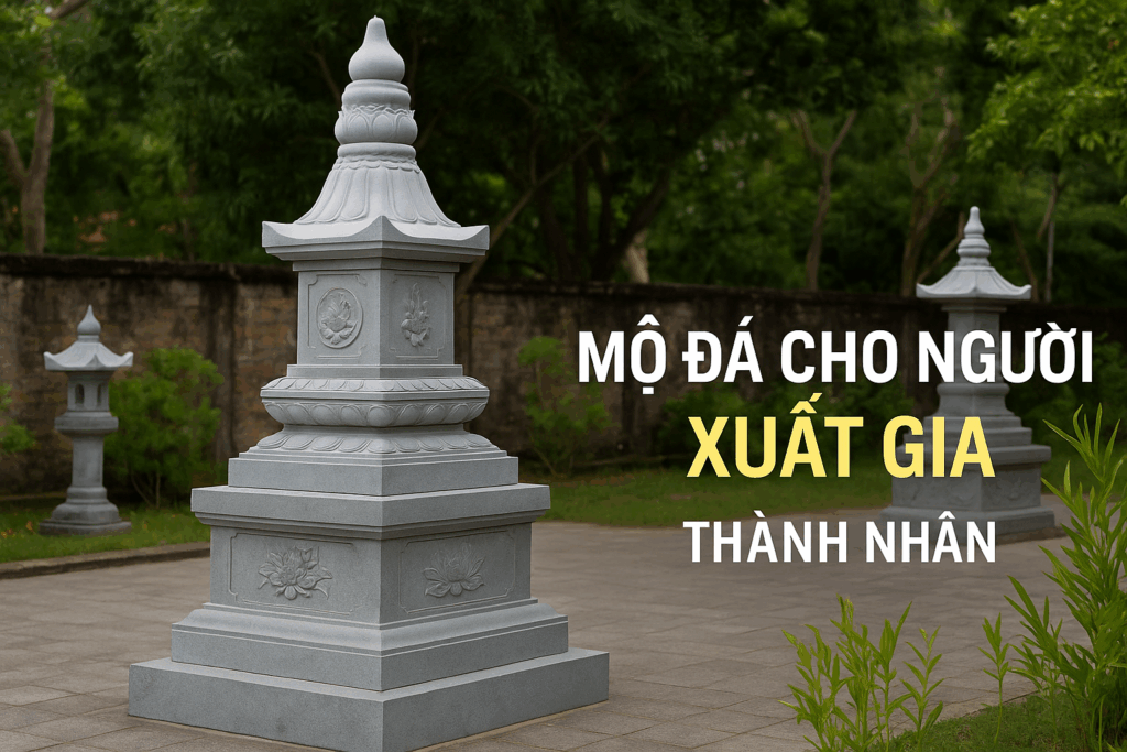 Mộ đá cho người xuất gia