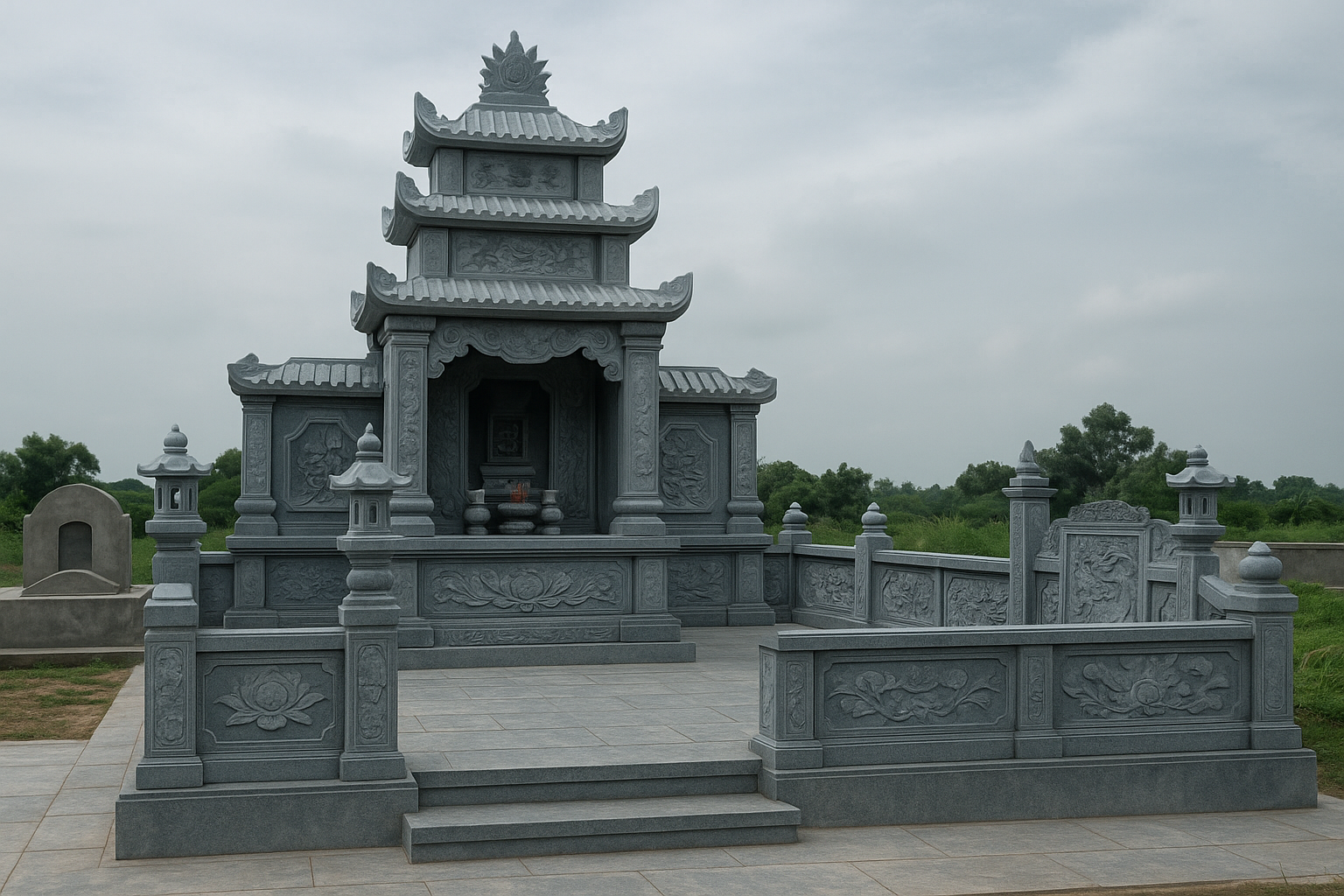 Mẫu lăng mộ đá miền Bắc
