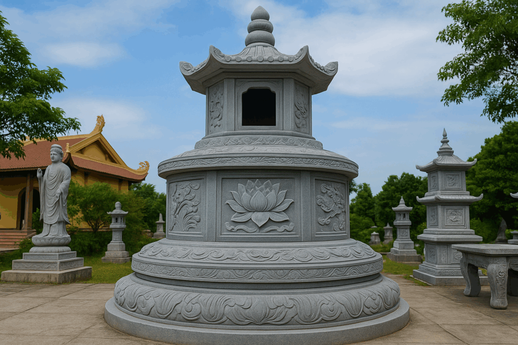 MỘ ĐÁ TRÒN CHÙA