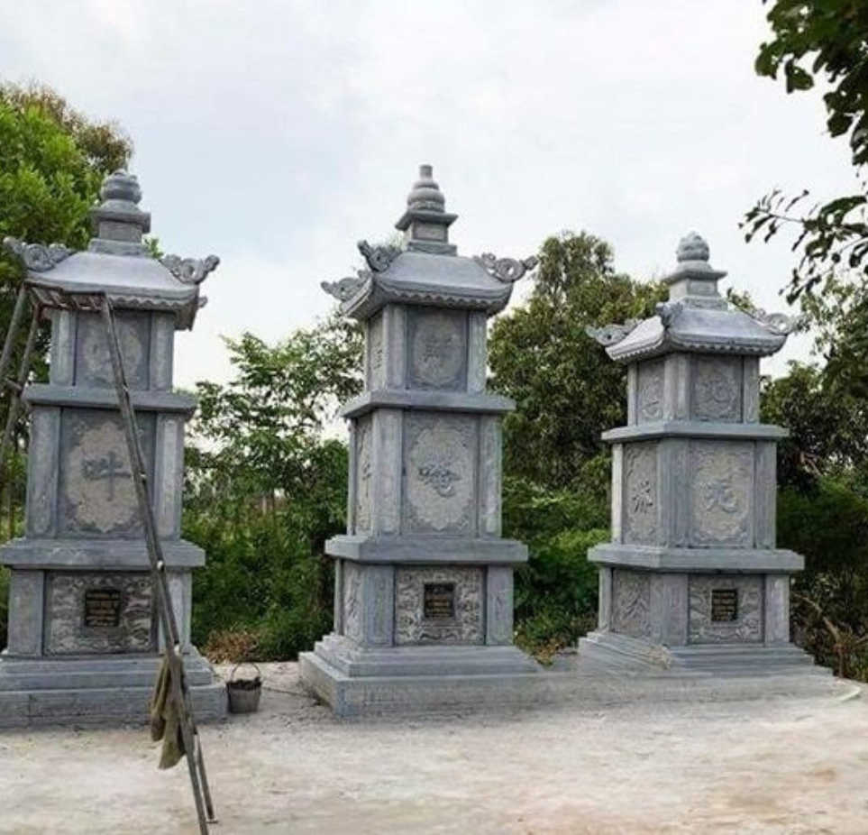 Mẫu mộ tháp đá TpHCM-15