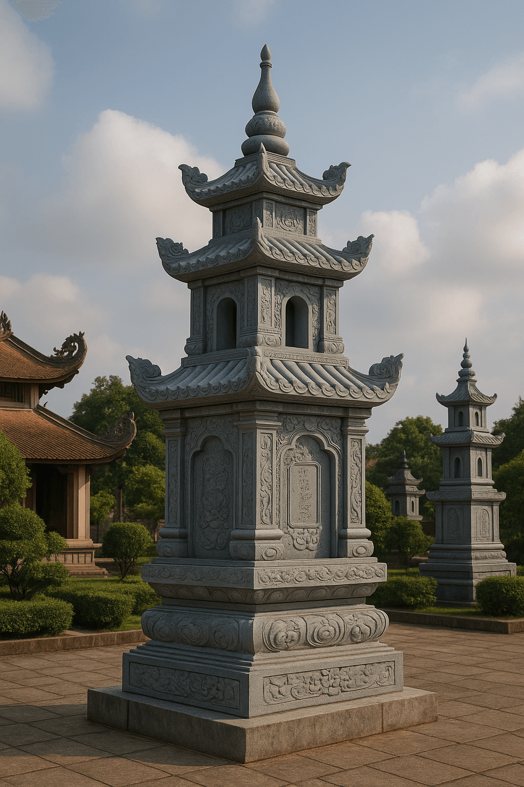 Không gian đặt tháp truyền thống