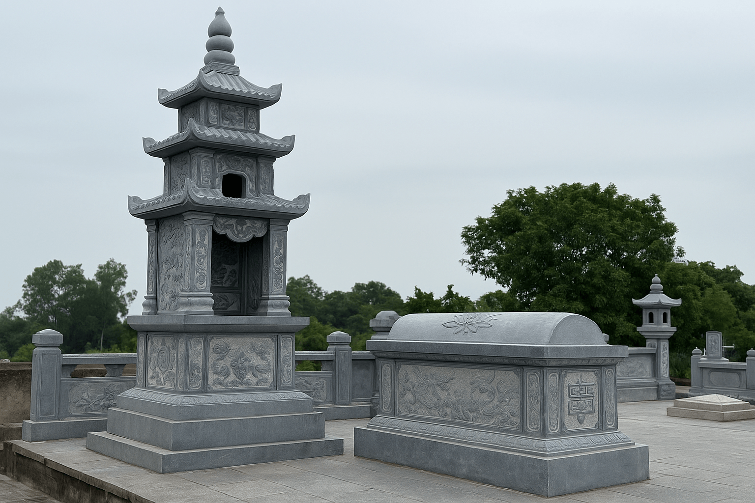 Top mẫu lăng đá nguyên khối đẹp