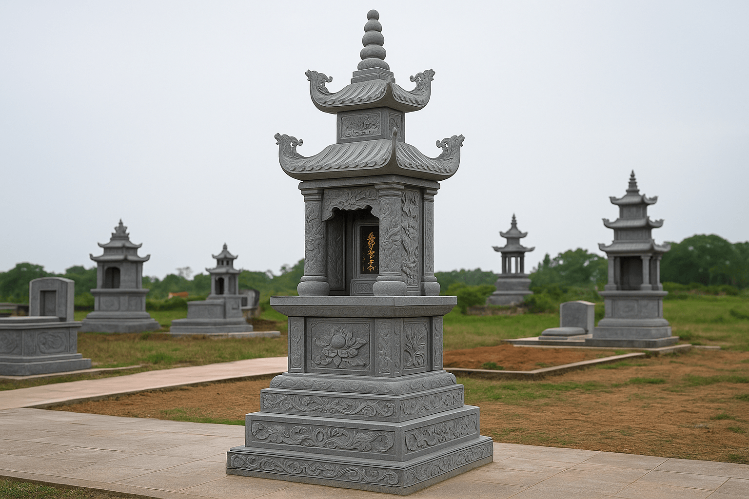 Mẫu lăng đá nguyên khối đẹp nhất hiện nay