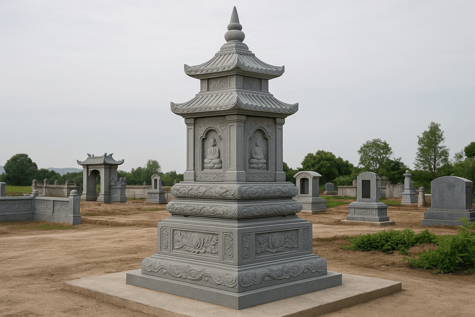 Quy trình thi công lăng đá nguyên khối