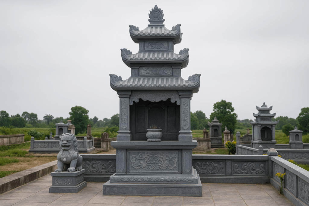 Thiết kế lăng mộ đá theo yêu cầu