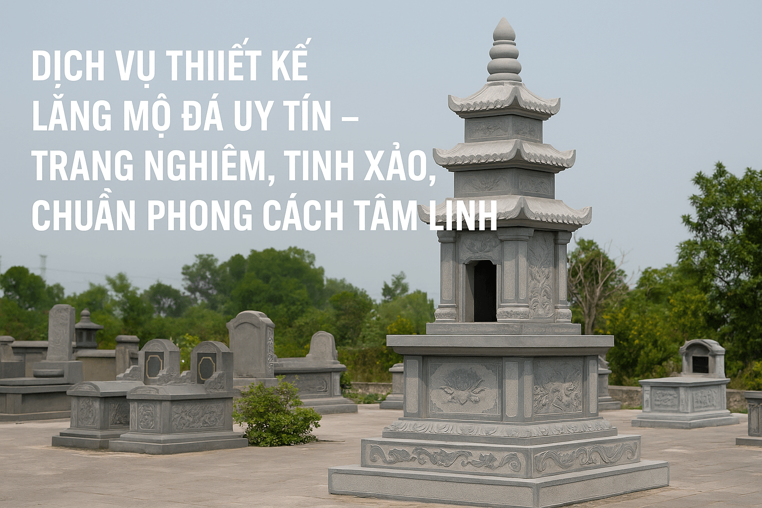 Dịch vụ thiết kế lăng mộ đá uy tín
