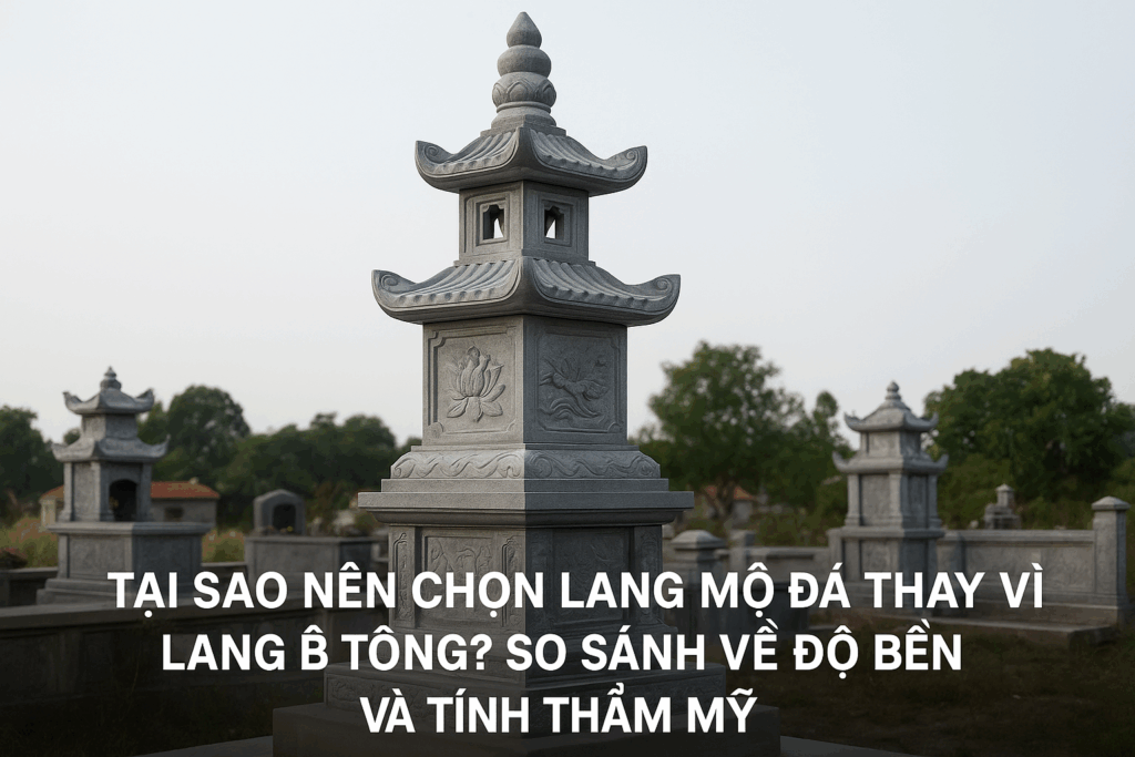 Tại sao nên chọn lăng mộ đá thay vì lăng bê tông