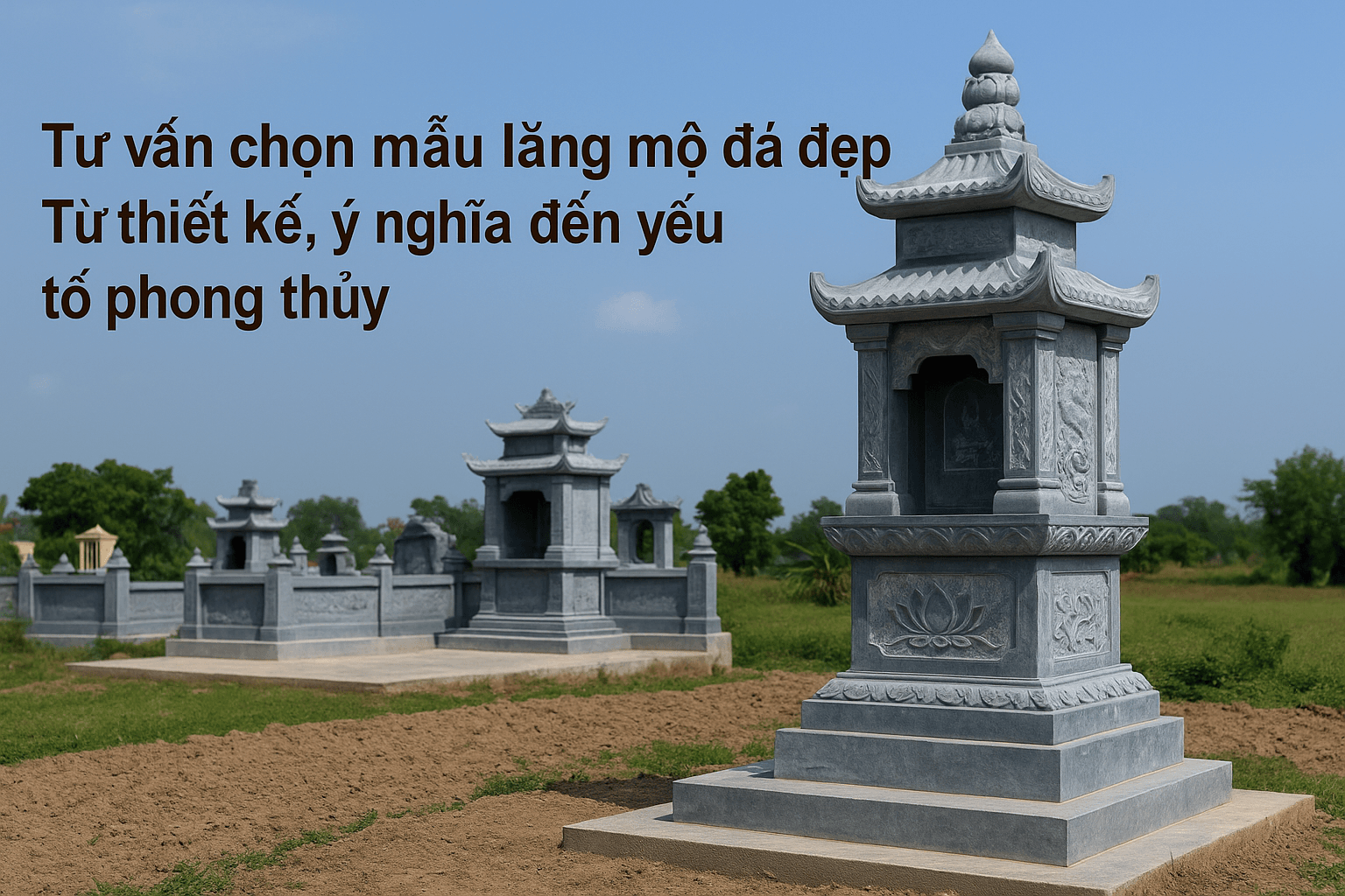 Tư vấn chọn mẫu lăng mộ đá đẹp